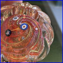 Glass Eye Studio GES 99 Rare Orange Art Glass Paperweight