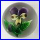 Gorgeous-Clichy-Pansy-With-Bud-Antique-Glass-Paperweight-01-dvy