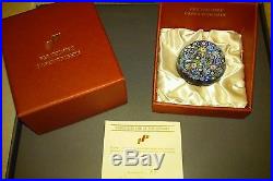 Gorgeous Perthshire Paperweight Small Scrambled End of Day NIB with COA