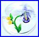 Gorgeous-RANDALL-GRUBB-Bloomed-ORCHID-with-Yellow-FLOWERS-Art-Glass-PAPERWEIGHT-01-nnu