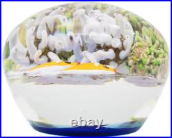 Gripping GORDON SMITH Ocean Reef and Anemone Fish AQUARIUM Art Glass PAPERWEIGHT