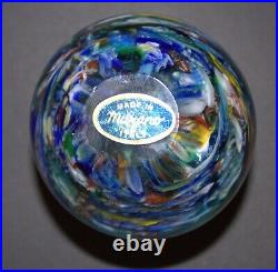 Handcrafted Murano Glass Paperweight Millefiori Swirl Design Made In Italy Colle