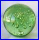 Huge-6-Round-Art-Glass-Paperweight-Pale-Spring-Green-Lots-of-Bubbles-Perfection-01-dui
