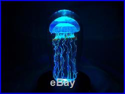 Illuminating Rick Satava Moon Jellyfish Paperweight Artist Signed & #! - Beauty
