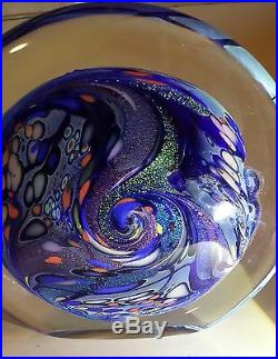Incredible Rollin Karg Dichroic Art Glass / Sculpture Large & Heavy signed 1997