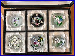 J Glass John Deacons European Paperweight Collection Signed in original Box