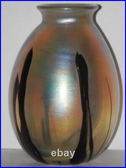 JOSH SIMPSON 4 3/4 x 3 PAPERWEIGHT VASE DATED 1979 MINT! BUY IT NOW