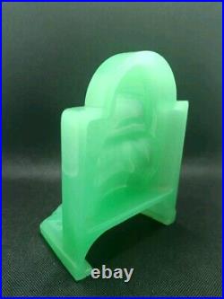 Jadeite Jade Depression Glass Vintage Ship Cameo Extremely Rare