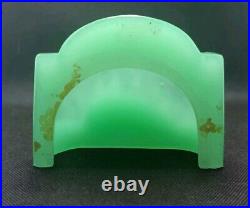 Jadeite Jade Depression Glass Vintage Ship Cameo Extremely Rare