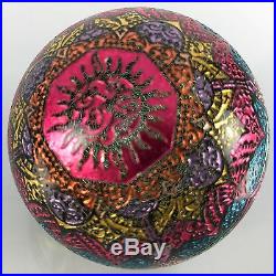 Joei Masataka Mandala of Sun and Moon paperweight Borosilcate Art Glass Marble