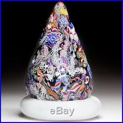 John Deacons 2014 Christmas Tree on a white pedestal end-of-day paperweight
