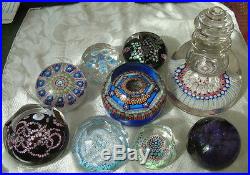Lovely Boxed Signed 1971 Whitefriars Millefiori Glass Multi Faceted Paperweight