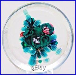 LOVELY Ken ROSENFELD Flower BOUQUET & Strawberry ART Glass PAPERWEIGHT
