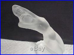 Lalique France Chrysis Frosted Art Glass Nude Woman Paperweight Figure #11809
