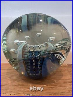 Large Art Glass Sculptural Paperweight by Robert Eickholt 1998