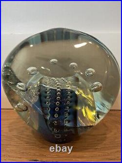 Large Art Glass Sculptural Paperweight by Robert Eickholt 1998