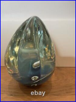 Large Art Glass Sculptural Paperweight by Robert Eickholt 1998