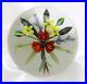 Large-Exquisite-Colorful-CHRIS-BUZZINI-Red-AZALEA-Bouquet-Art-Glass-PAPERWEIGHT-01-yoye