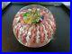Large-FRATELLI-TOSO-Murano-Glass-Twisted-Ribbon-Millefiori-CROWN-Paperweight-01-tu