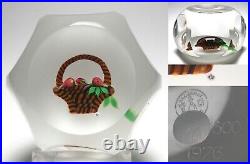 Large Faceted Baccarat Limited Edition Fruit Basket Paperweight