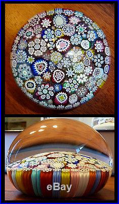 Large Peter McDougall Paperweight Stunning Canes