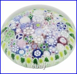 Lg SPECTACULAR Jim BROWN Multicolored COMPLEX Millefiori Art Glass PAPERWEIGHT