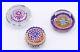 Lot-3-Vintage-Antique-PERSHIRE-Art-Glass-Paperweights-Millefiori-Silhouette-Cane-01-wl