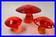 Lot-of-3-Vintage-Viking-Art-Glass-Mushroom-Orange-Paperweights-OF09-01-yr