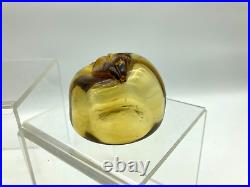 Lot of 6 Vintage Art Glass Paperweights-Fenton-Murano Style-Recycled Glass
