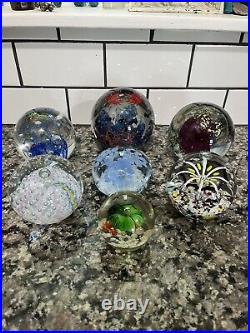 Lot of 7 Vintage Murano Italy Helwig Art Glass Variety Unsigned