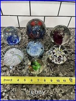 Lot of 7 Vintage Murano Italy Helwig Art Glass Variety Unsigned