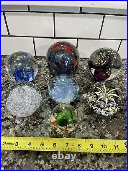 Lot of 7 Vintage Murano Italy Helwig Art Glass Variety Unsigned