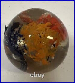 Lot of 8 Gorgeous Vintage Handblown Glass Paperweights Various Size Rare Vintage