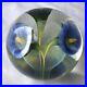 Lotton-Studios-Scott-Bayless-2003-Blue-Cayla-Lilies-Art-Glass-Paperweight-01-gkcb