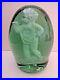MID-19thC-RARE-VICTORIAN-GREEN-GLASS-DUMP-PAPERWEIGHT-WITH-CHERUB-CLAY-FIGURE-01-vlpe