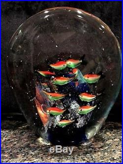 MURANO Fish Aquarium Underwater Art Glass Sculpture/Paperweight