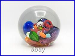 Michael Jennings Art Glass Paperweight Ocean Under The Sea Barnacles Coral