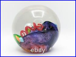 Michael Jennings Art Glass Paperweight Ocean Under The Sea Barnacles Coral