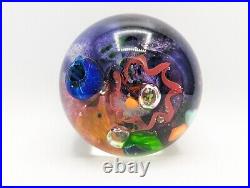 Michael Jennings Art Glass Paperweight Ocean Under The Sea Barnacles Coral