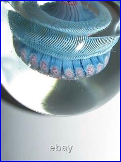 Millefiori Mushroom Torsade Art Glass Paperweight 1065