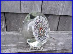 Millefiori Paperweight Art Glass Bud Vase
