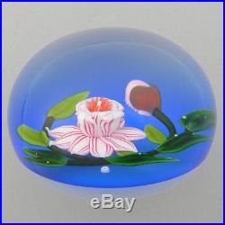 Modern Baccarat Paperweight 1994 Magnolia Limited Edition