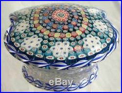 Modern Saint Louis Basket of Flowers Homage to the antique Clichy Paperweight
