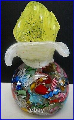 Murano Art Glass Avem Clown Paperweight Large