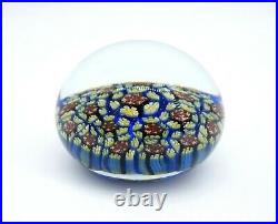 Murano Art Glass Closepack Millefiori Paperweight