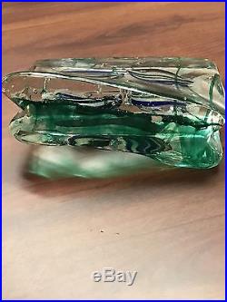 Murano Art Glass Fish Aquarium Paperweight Sculpture