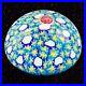 Murano-Art-Glass-Paperweight-Round-Heavy-Italy-Multicolor-Flowers-3-5W-2-5T-01-up