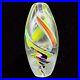 Murano-Art-Glass-Vase-Multi-color-Swirls-Paperweight-9T-2W-Vintage-01-oevx