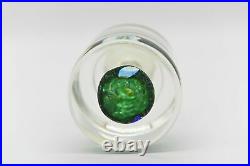 Murano Fratelli Toso Art Glass Paperweight Scattered Millefiori Cylinder Knob
