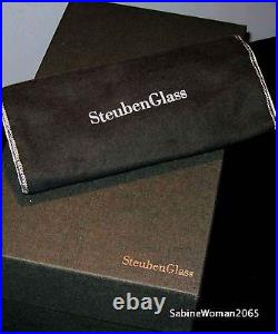 NEW in BOX STEUBEN Glass LARGEST SAILING paperweight sailboat Rolex Yacht race